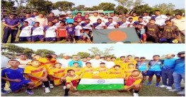 গোপালপুরে বাংলাদেশ ও ভারত ক্লাব পর্যায়ে প্রীতি ফুটবল ম্যাচ
